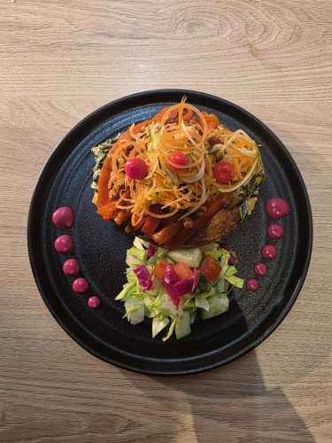 jacket potato - persian spinach